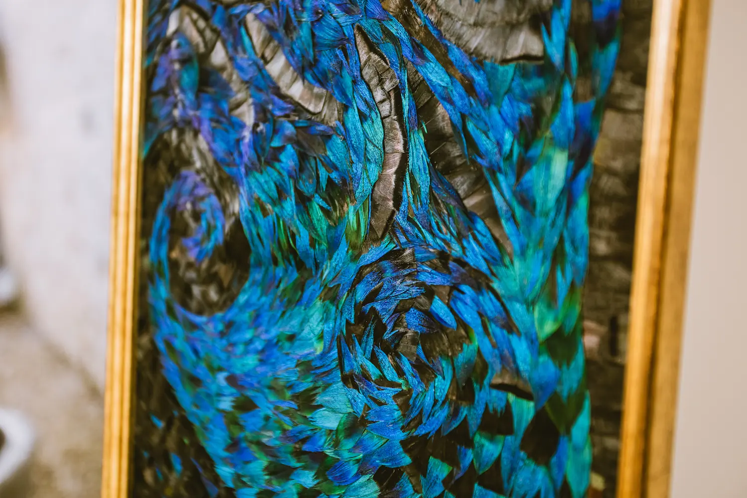 Close-up of the ocean floor painting