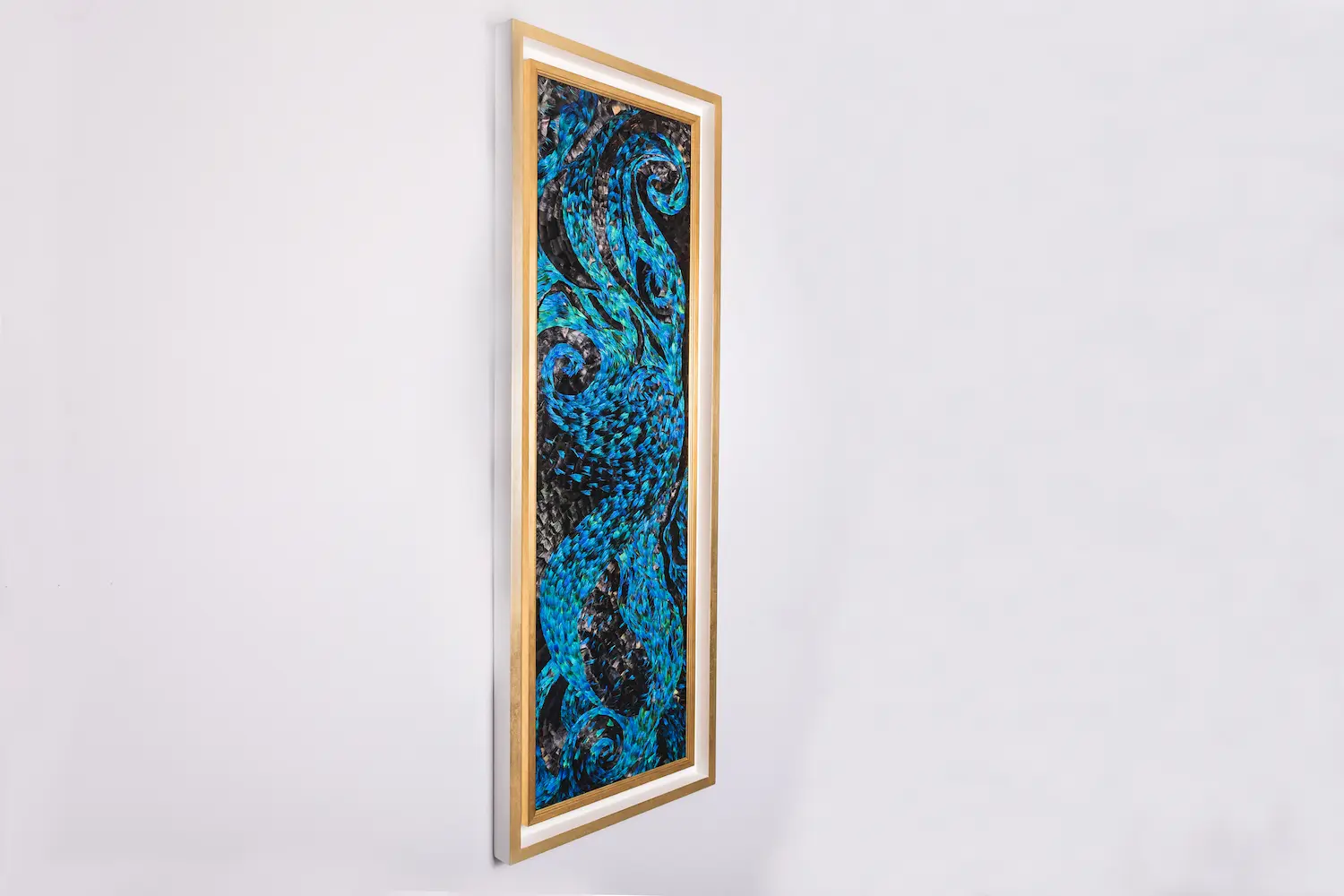 Painting: Deep Sea View on a White Background